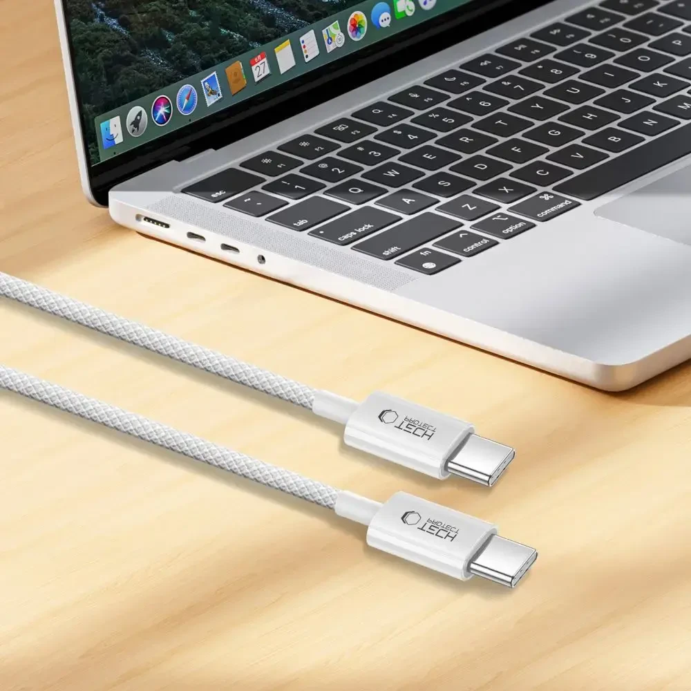 Cable Tech-Protect Ultraboost Lite USB-C PD60W/3A 100 cm - pilka