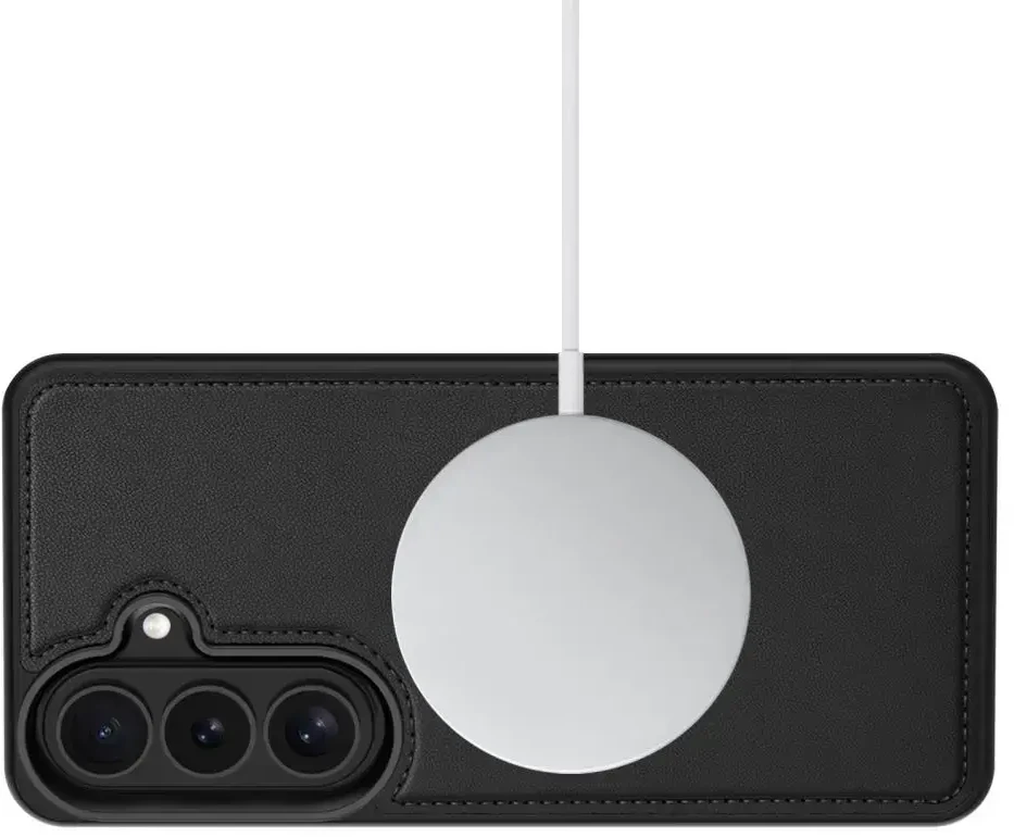 Dėklas Tech-Protect Wallet MagSafe Samsung Galaxy S26 MATINIS Juodas