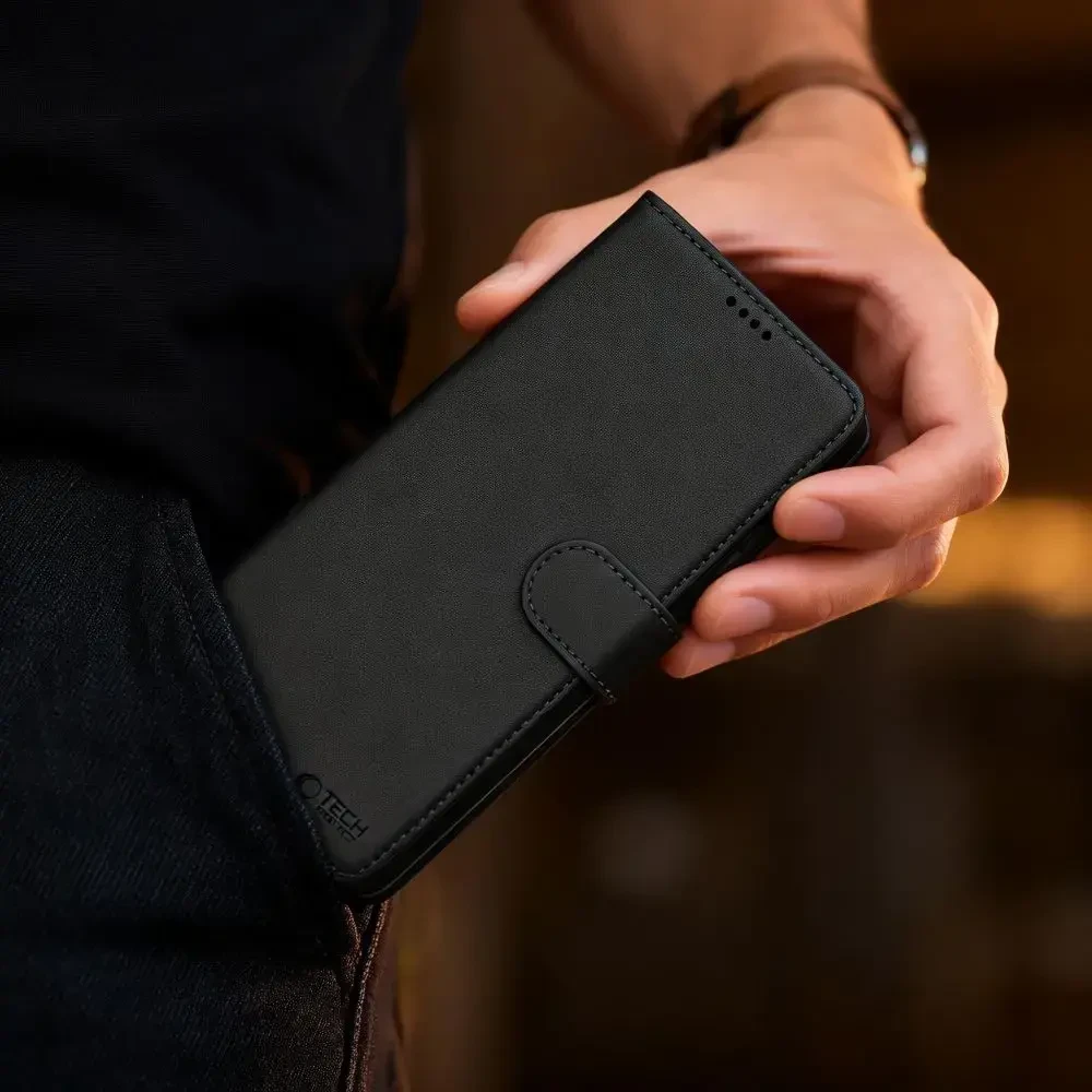 Dėklas Tech-Protect Wallet MagSafe Samsung Galaxy S26 MATINIS Juodas