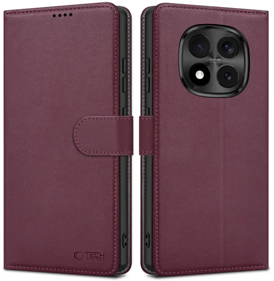 Dėklas „Tech-Protect“ piniginė „Xiaomi Redmi Note 15 Pro 5G“ su „Mulberry“