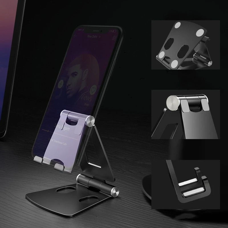 Stovas telefonui arba planšetiniam kompiuteriui Tech-Protect Z16 sidabro spalvos