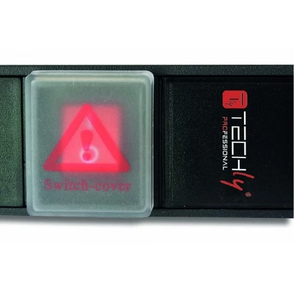 Techly Pro TECHLYPRO 023783 Rack 19 1U maitinimo juosta, skirta UPS 250V/10A 10x C13 lizdai C14 kištukas