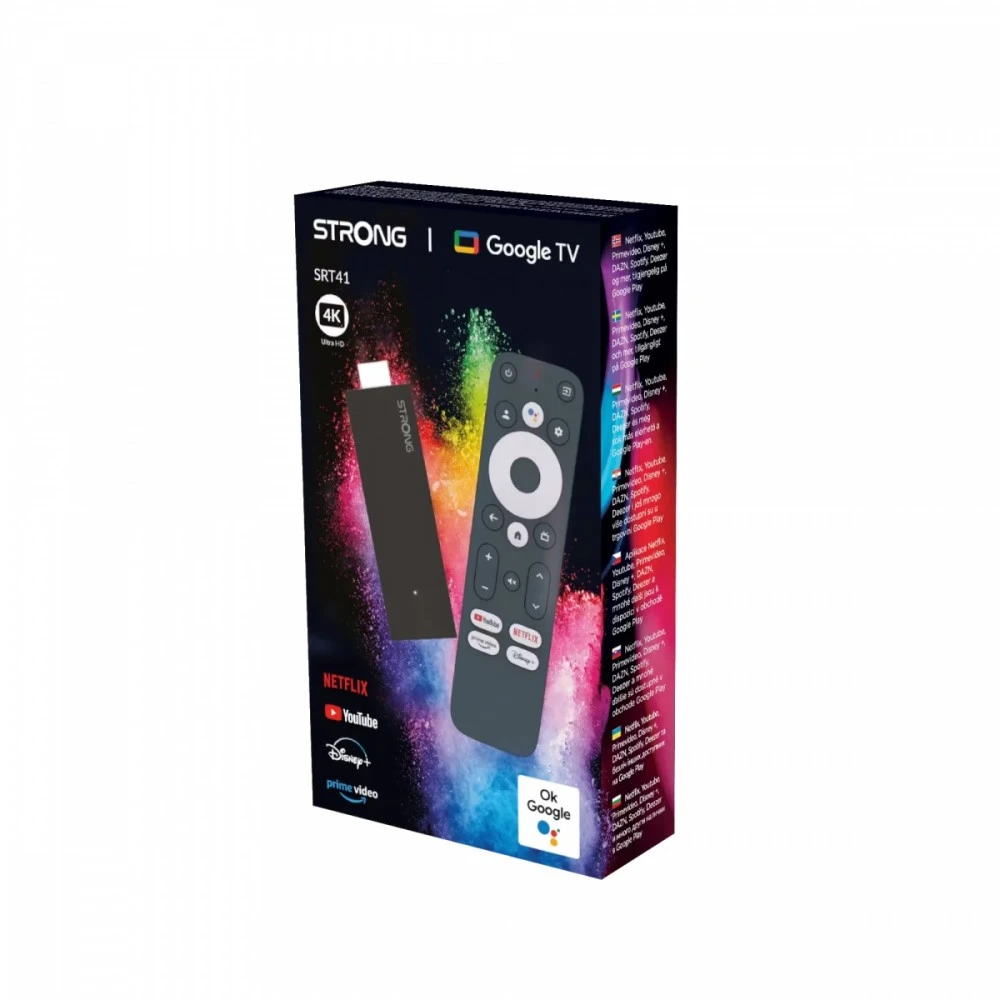 Strong Tvirta SRT41 4K Andorid TV transliacijos lazda