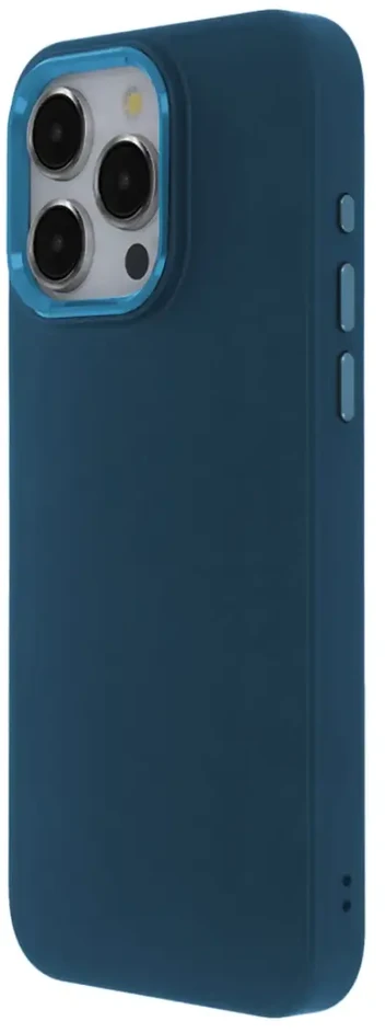 Tecto Shield Telforceone Elegantiškas atlasinis dėklas, skirtas iPhone 14 6,1 colio, tamsiai mėlynas