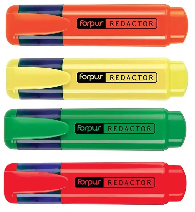 Teksto žymeklių rinkinys Forpus Redactor, 2-5 mm, 4 spalvos