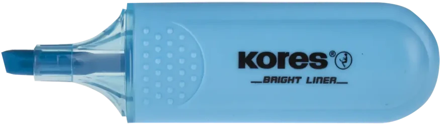 Teksta marķieris KORES BRIGHT LINER mėlynas