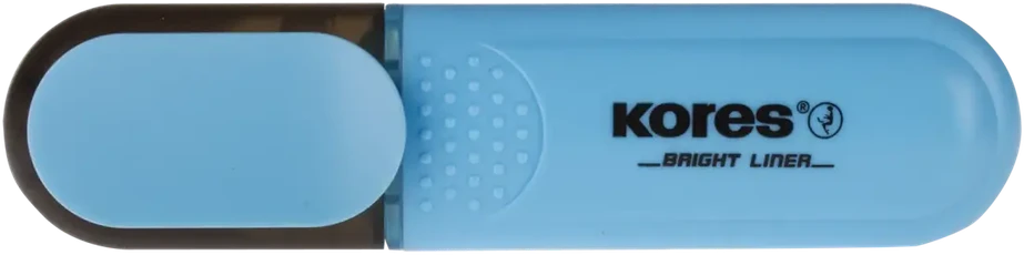Teksta marķieris KORES BRIGHT LINER mėlynas