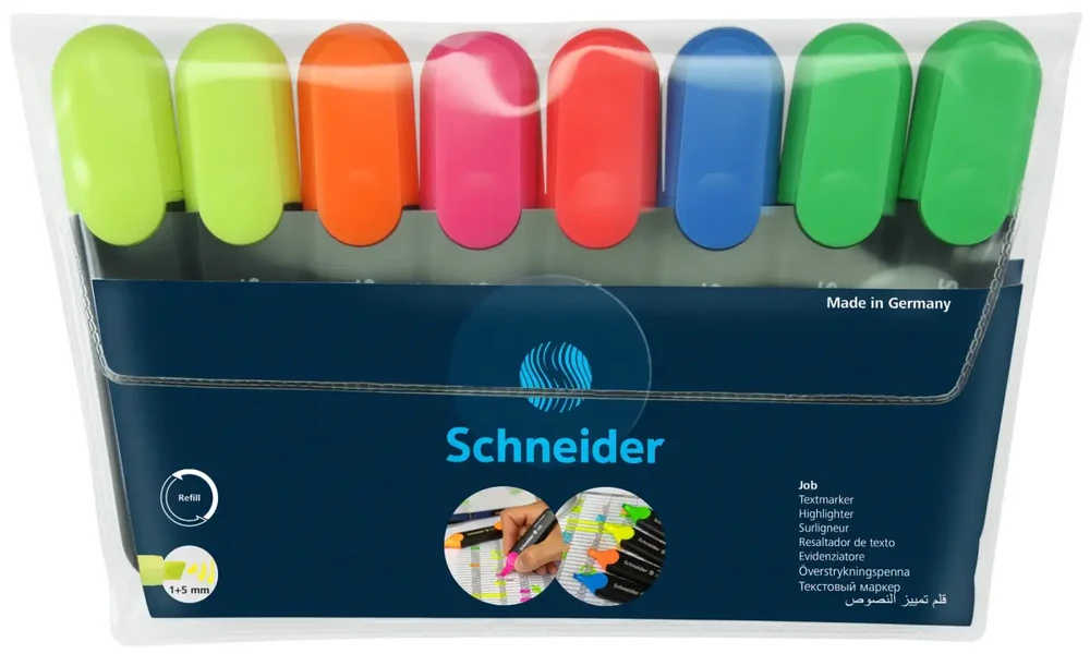 Schneider Highlighter 6 spalvos 8 vnt 115088
