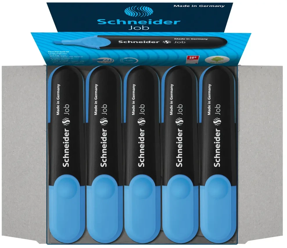 Schneder Teksto žymeklis Schneider Job, 1-5 mm, kirsta galvutė, mėlynas 1212-406