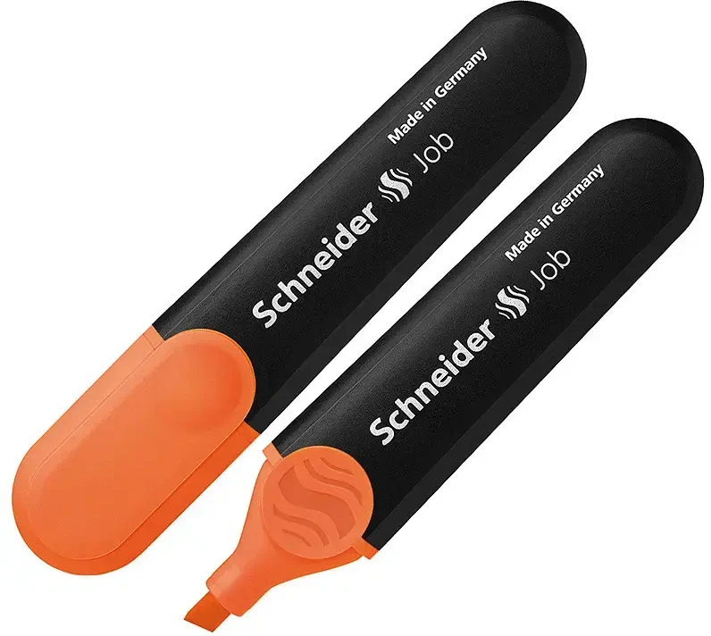 Schneder Teksto žymeklis Schneider Job, 1-5 mm, kirsta galvutė, oranžinis 1212-407