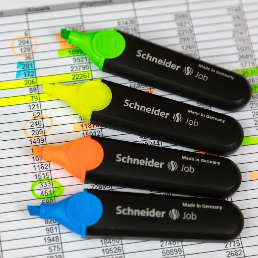 Teksto žymeklis Schneider Job, 1-5 mm, kirsta galvutė, žalias 1212-410