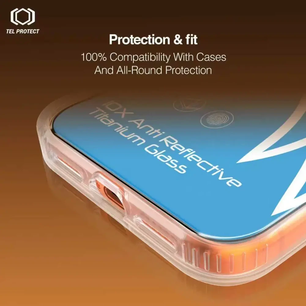 Apsauginis stiklas Tel Protect 10X AR 3.0 AntiReflective Titanium iPhone 15 Pro