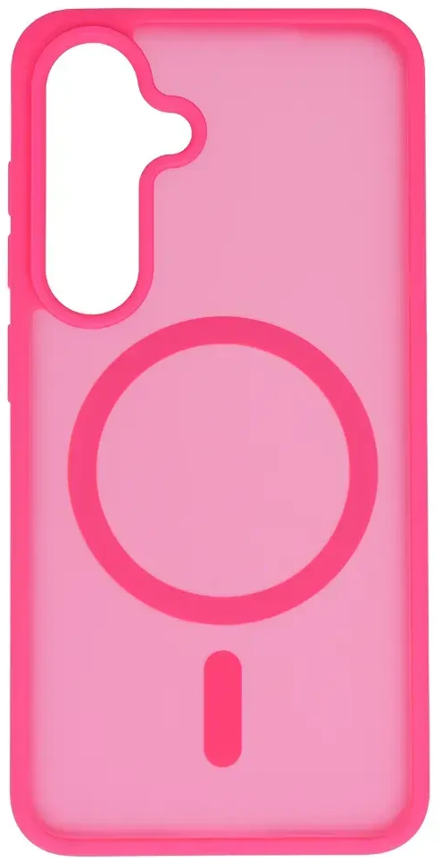 Tel Protect Aura Matte Magsafe dėklas skirtas Samsung Galaxy S25/S24 hot rožinės spalvos