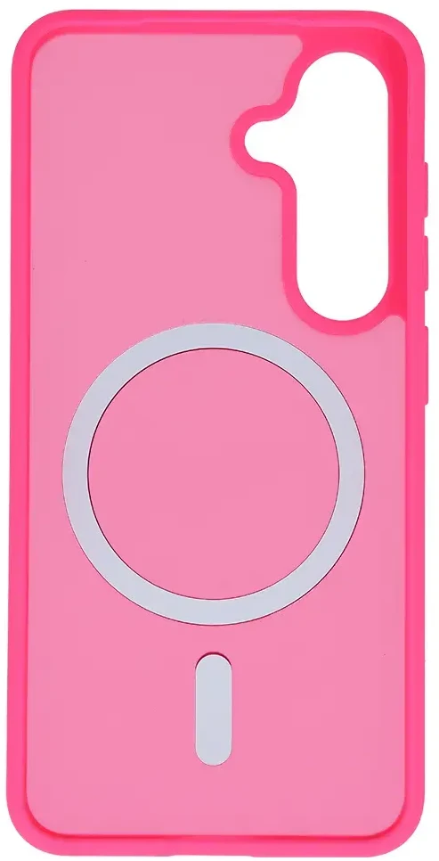 Tel Protect Aura Matte Magsafe dėklas skirtas Samsung Galaxy S25/S24 hot rožinės spalvos