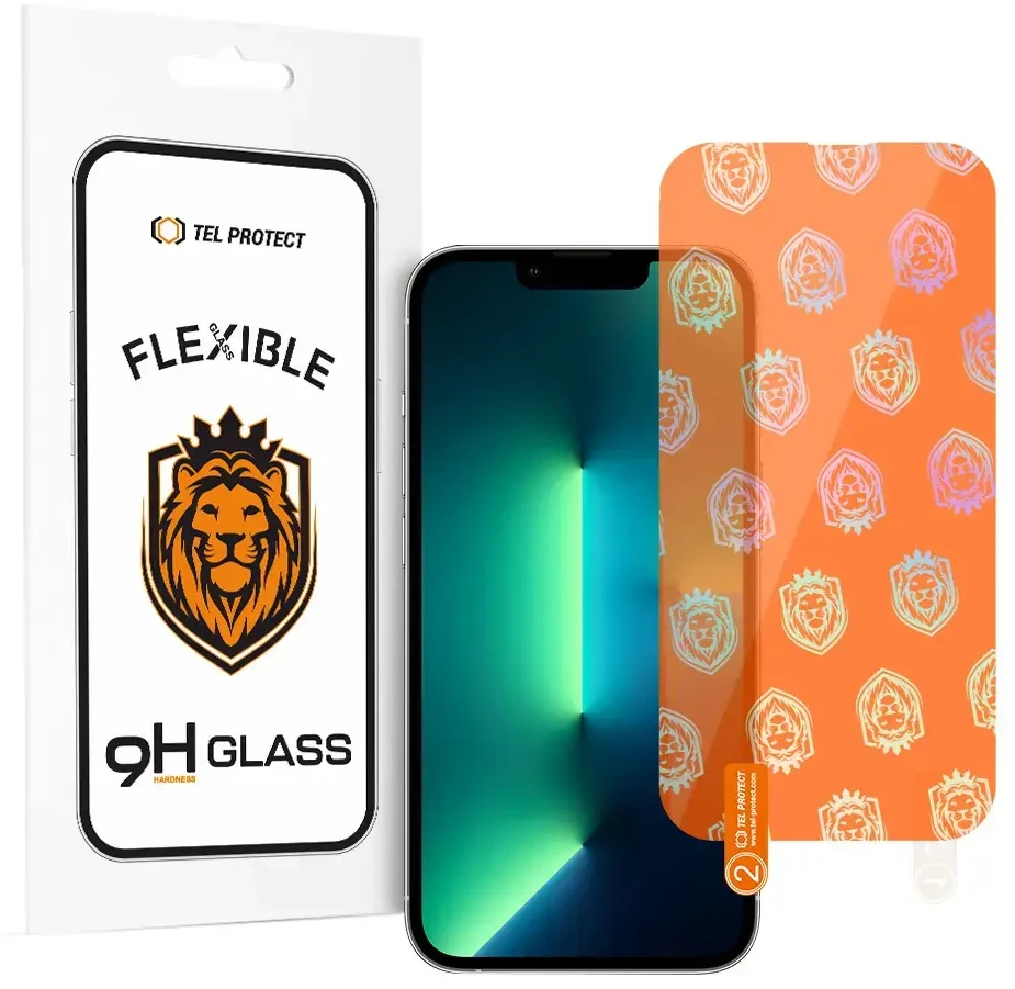Tel Protect Best Flexible Hybrid apsauginis stiklas, skirtas iPhone 13/13 Pro/14