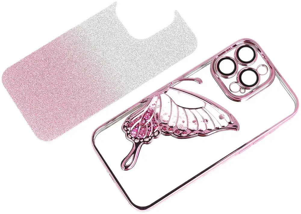 Tel Protect Butterfly Vanduo dėklas skirtas Apple iPhone 13 Pro rožinės spalvos