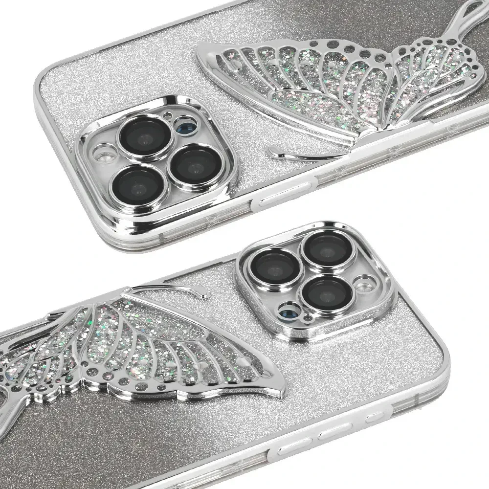 Tel Protect Butterfly Vanduo dėklas skirtas iPhone 16 Plus rožinės spalvos