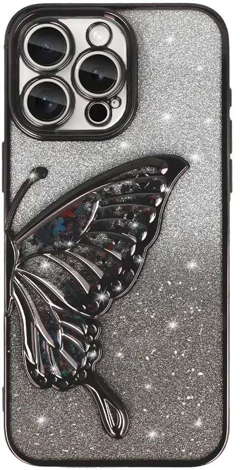 Tel Protect Butterfly Vanduo dėklas skirtas Apple iPhone 14 Pro juodos spalvos