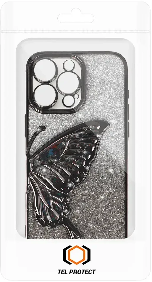 Tel Protect Butterfly Vanduo dėklas skirtas Apple iPhone 14 Pro juodos spalvos
