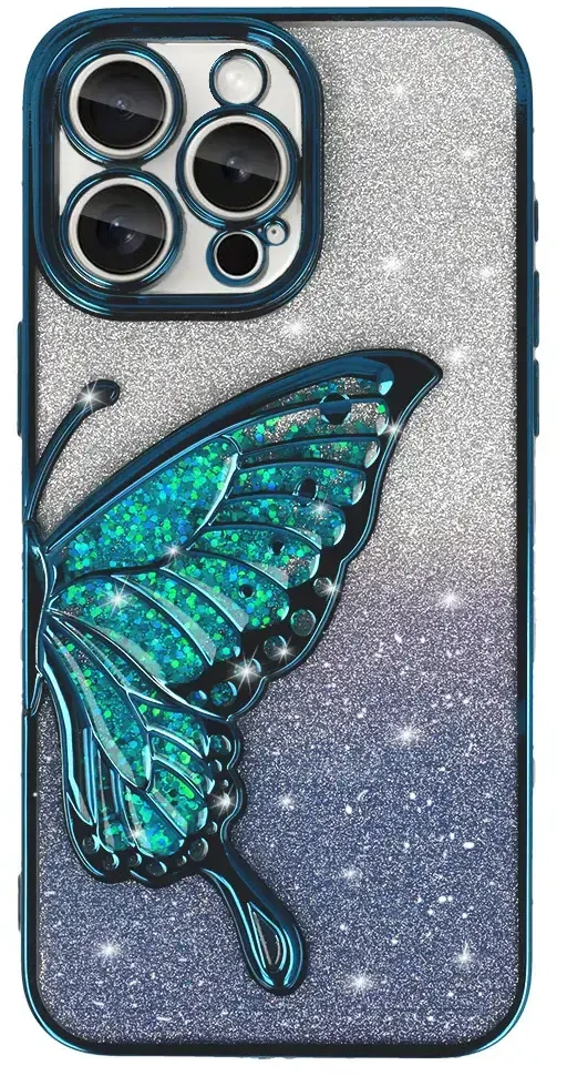 Tel Protect Butterfly Vanduo dėklas skirtas Apple iPhone 12 Pro mėlynos spalvos