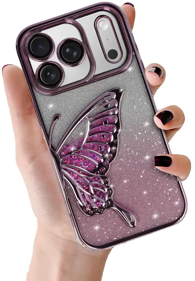 Tel Protect Butterfly Vanduo dėklas skirtas iPhone 17 Pro rožinės spalvos