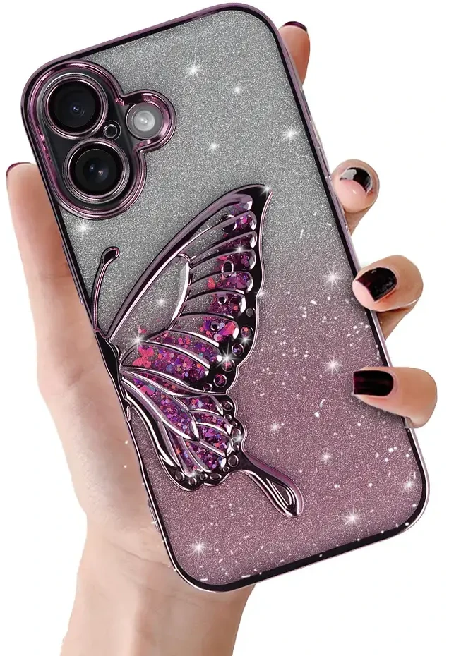 Tel Protect Butterfly Vanduo dėklas skirtas Apple iPhone 17 rožinės spalvos