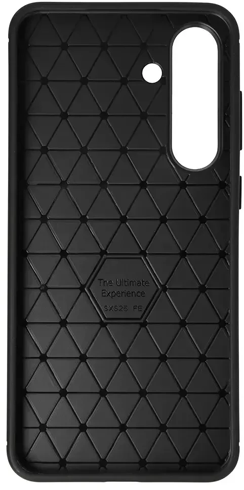 Dėklas Tel Protect Carbon Elite skirtas Samsung Galaxy S25 FE juodos spalvos