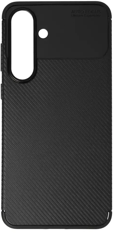 Dėklas Tel Protect Carbon Elite skirtas Samsung Galaxy S25 FE juodos spalvos
