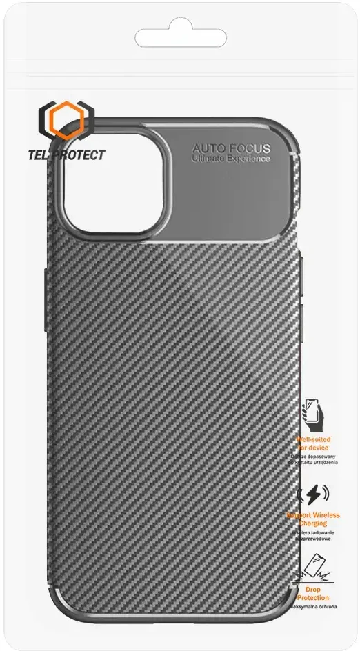 Vennus Tel Protect Carbon Elite dėklas skirtas Xiaomi 14 juodos spalvos