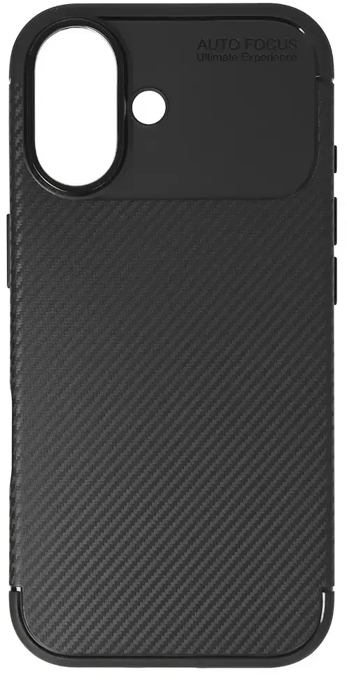 Dėklas Tel Protect Carbon Elite skirtas Apple iPhone 17 juodos spalvos