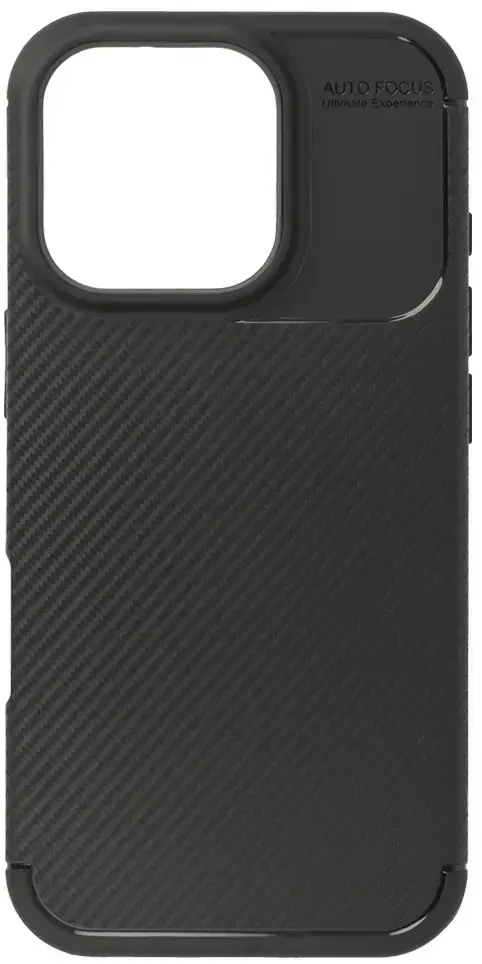 Vennus Tel Protect Carbon Elite dėklas skirtas iPhone 16 Pro juodos spalvos