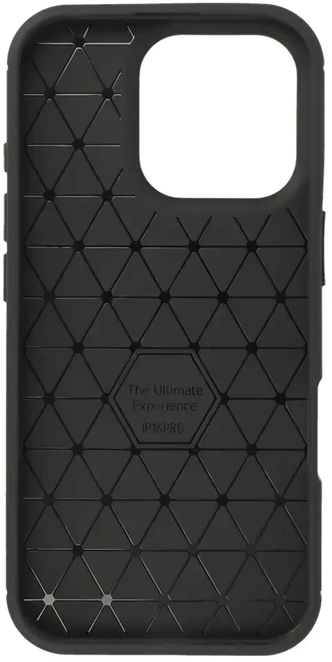 Vennus Tel Protect Carbon Elite dėklas skirtas iPhone 16 Pro juodos spalvos