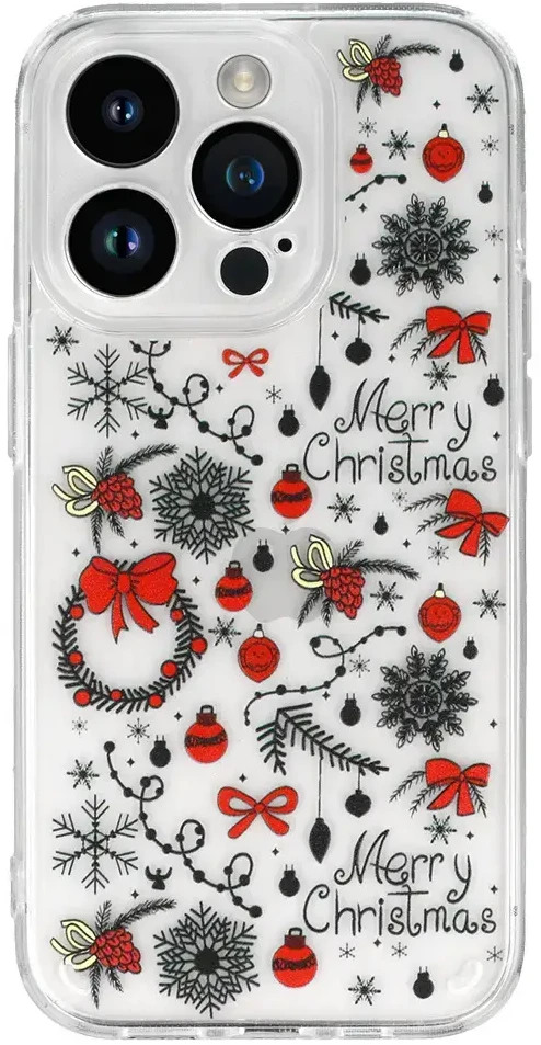 TEL PROTECT Christmas dėklas skirtas Samsung S23 Ultra Design 5 skaidrus