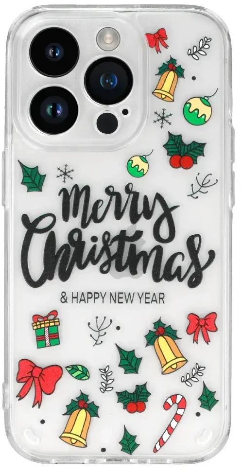 Tel Protect Christmas dėklas skirtas Samsung S23 FE Design 3 Clear