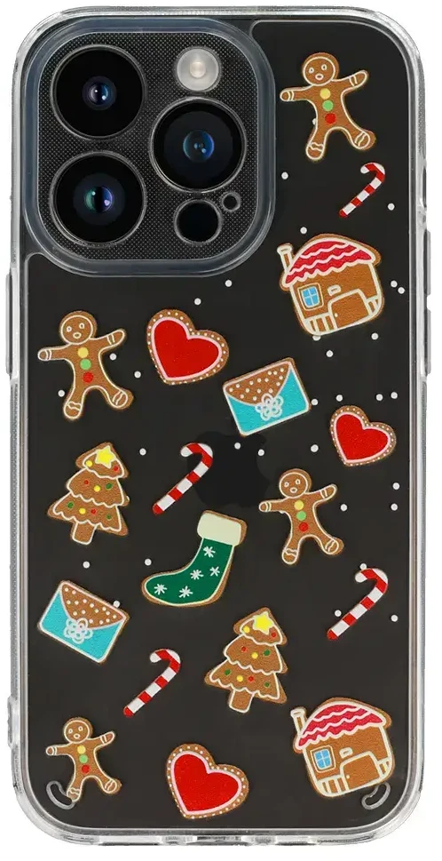 Tel Protect Christmas dėklas skirtas Samsung S23 Ultra Design 2 Clear