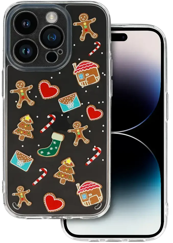 TEL PROTECT Christmas dėklas skirtas Samsung S23 FE Design 2 skaidrus