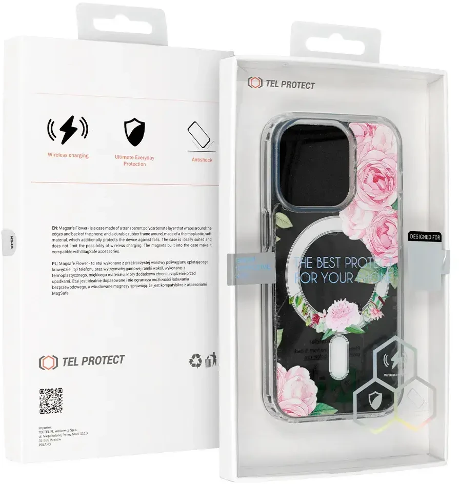 Tel Protect Flower Magsafe dėklas, skirtas iPhone 11 Pro Max, dizainas 1