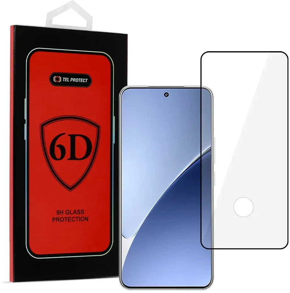 Tel Protect Full Glue 6D Apsauginis stiklas XIAOMI 15 PRO Juodas