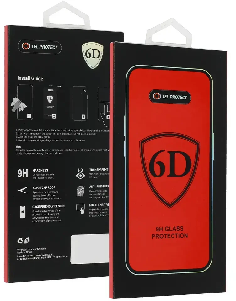 Tel Protect Full Glue 6D Apsauginis stiklas XIAOMI 15 Juodas