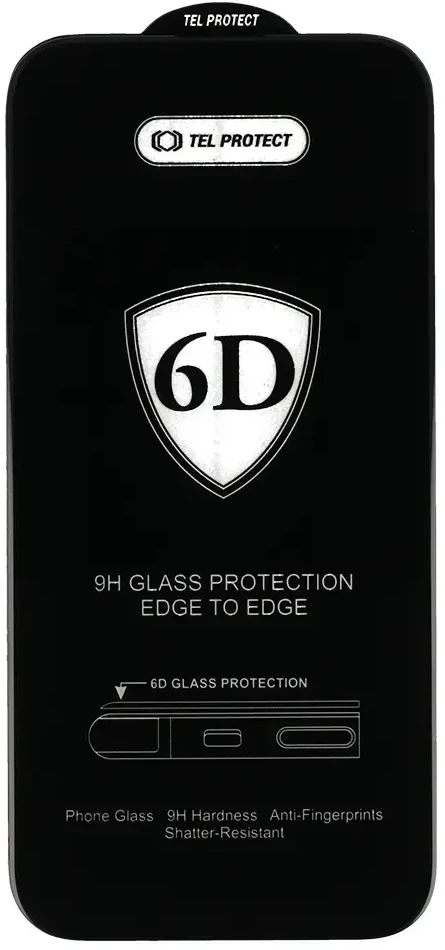 Tel Protect Full Glue 6D Apsauginis stiklas SAMSUNG GALAXY S25 PLUS Juodas (with fingerprint unlock) - 10 PACK