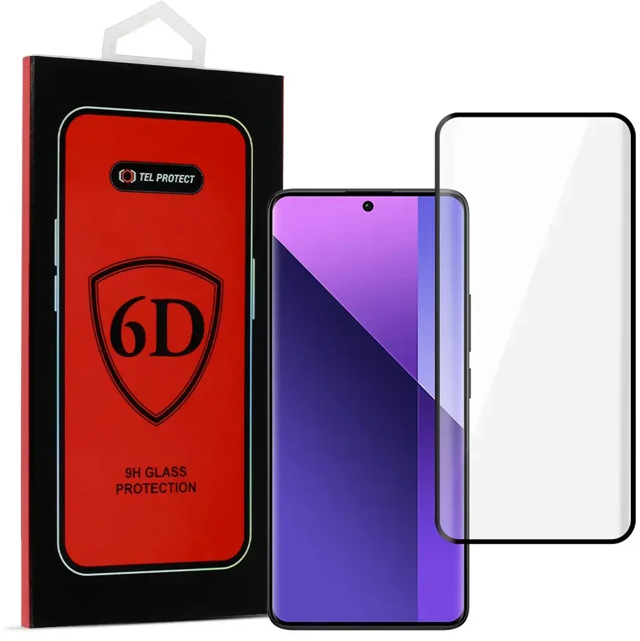 Reach Topt Full Glue 6D Apsauginis stiklas skirtas Xiaomi Redmi Note 13 Pro Plus 5G Juodas