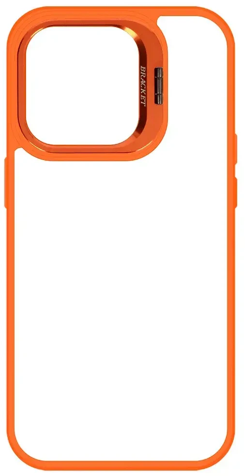 Tel Protect Kickstand dėklas + apsauginis stiklas kamerai (lens) skirtas Apple iPhone 11 Pro Max oranžinės spalvos