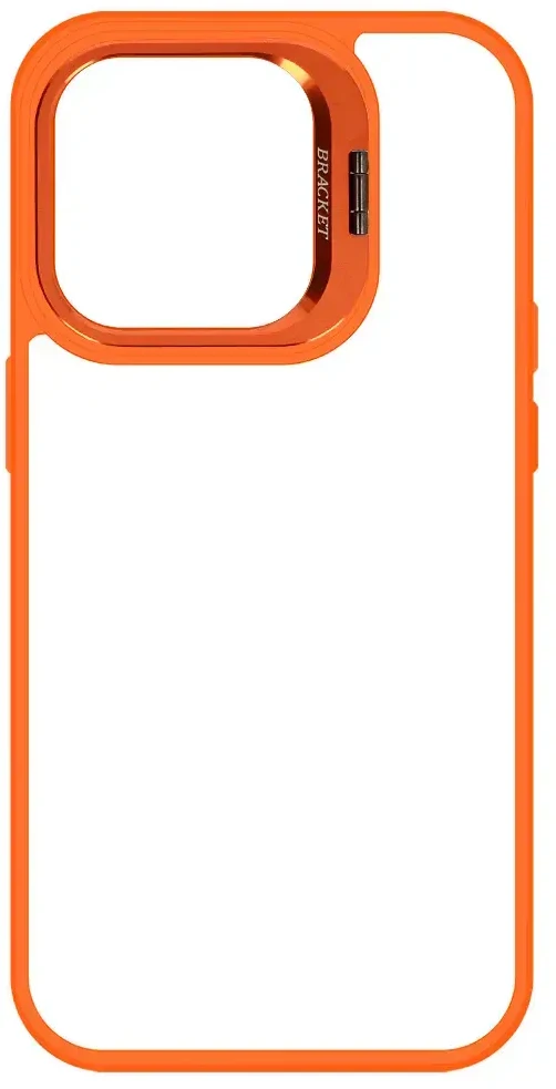 Tel Protect Kickstand dėklas + apsauginis stiklas kamerai (lens) skirtas iPhone 11 Pro oranžinės spalvos