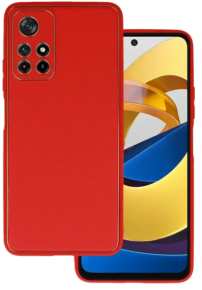 Tel Protect Luxury dėklas skirtas Xiaomi Redmi Note 11 5G/Note 11S 5G/Poco M4 Pro 5G Raudona