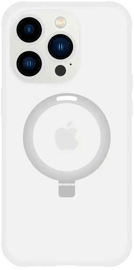 Tel Protect Magical Magsafe Stand dėklas skirtas Apple iPhone 15 Plus sidabro spalvos
