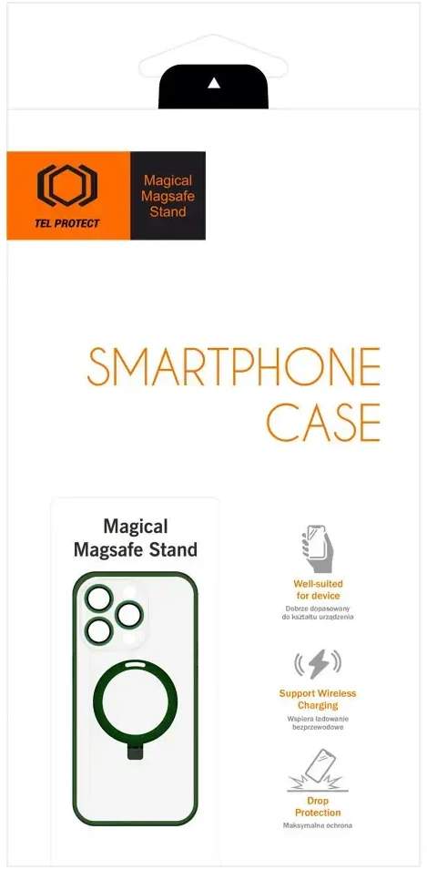 Tel Protect Magical Magsafe Stand dėklas skirtas iPhone 15 Plus žalios spalvos