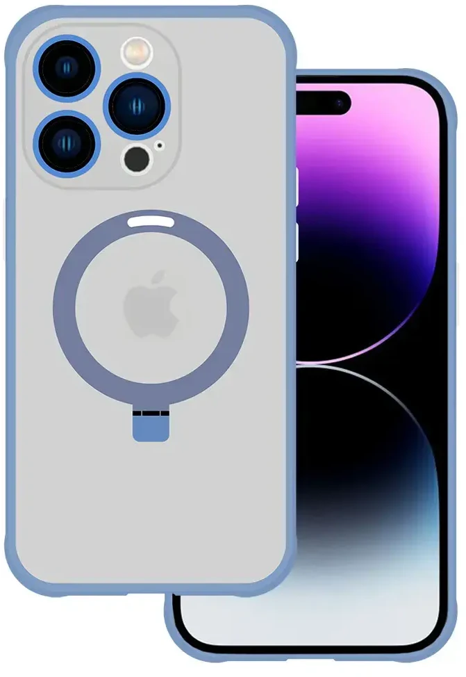 Tel Protect Magical Magsafe Stand dėklas skirtas Apple iPhone 15 mėlynos spalvos