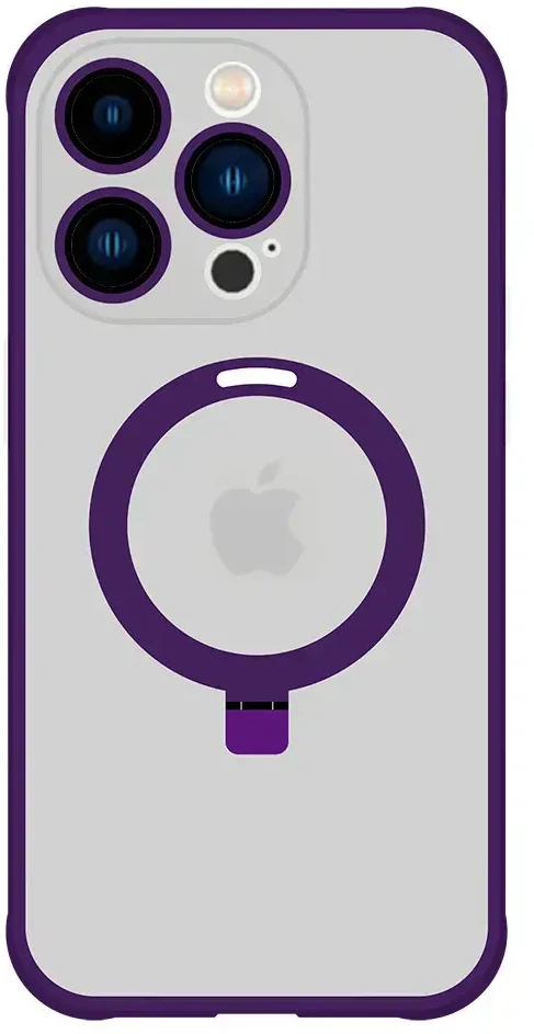 Tel Protect Magical Magsafe Stand dėklas skirtas Apple iPhone 15 Plus violetinės spalvos
