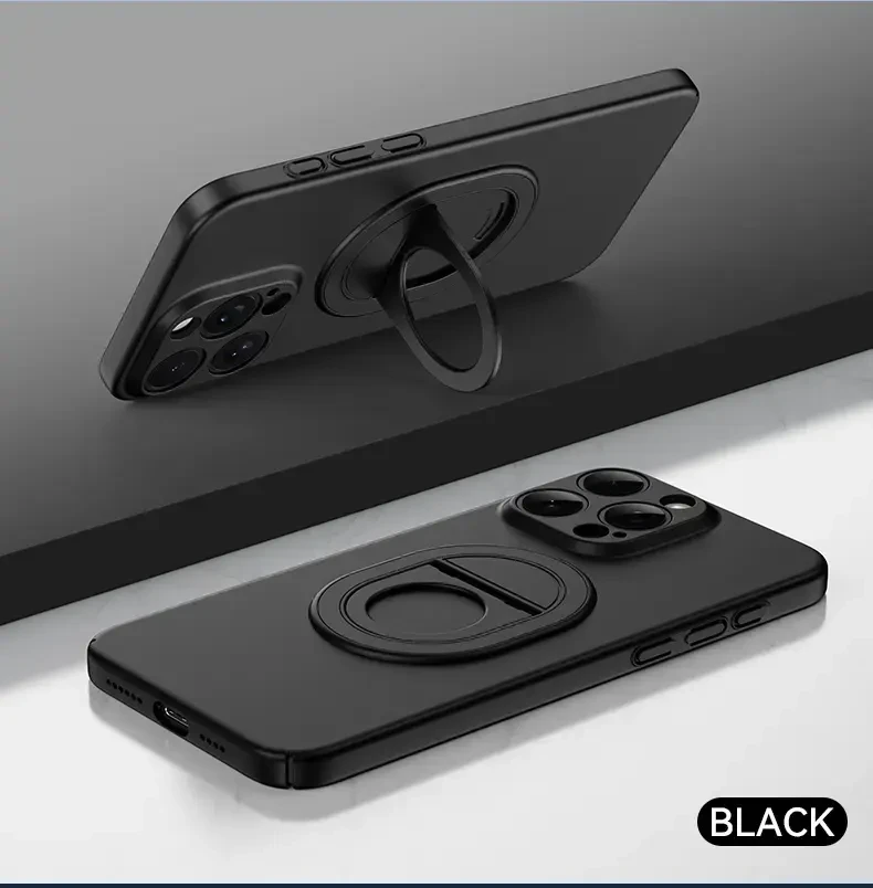 Tel Protect Magnetic Elipse dėklas skirtas Apple iPhone 15 Pro Max juodos spalvos