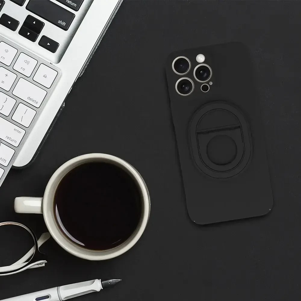 Tel Protect Magnetic Elipse dėklas skirtas Apple iPhone 15 Pro Max juodos spalvos